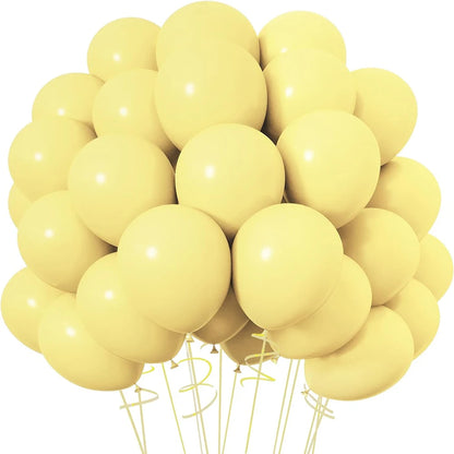 Latexballons – 10/20/30 Stück in Pastellgelb