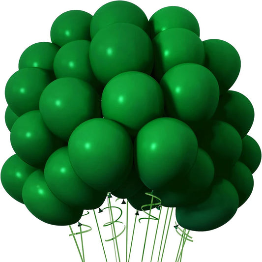 Latexballons – 10/20/30 Stück in Dunkelgrün