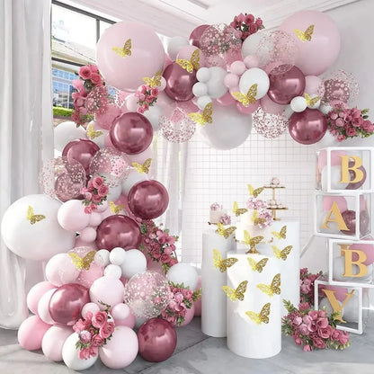 126-teiliges Ballon-Set | Lila Schmetterlings-Party-Girlande – Perfekt für Hochzeiten, JGAs, Geburtstage & mehr!