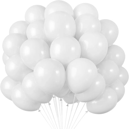 Latexballons – 10/20/30 Stück in Weiß